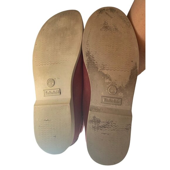 Timberland Leather Boat Shoes Womens Size 5.5 Pink Classic Deck - Picture 6 of 8